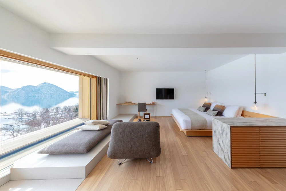Dusit International brings its Dusit Collection  brand to Japan with the opening of a Kengo  Kuma-designed lakeside retreat in Hokkaido